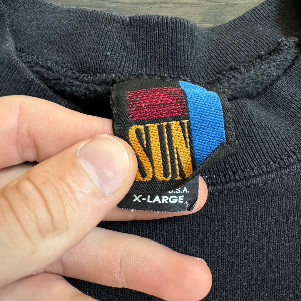 WESTSIDE STOREY VINTAGE | VINTAGE 1994 MARVIN MARTIAN KC CHIEFS SWEATSHIRT- BLACK - Westside Storey