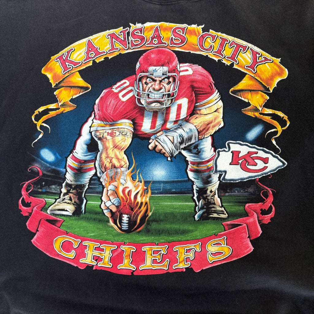WESTSIDE STOREY VINTAGE | VINTAGE 90'S KC LINEMAN SWEATSHIRT - BLACK - Westside Storey