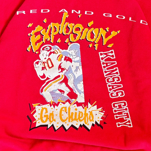 WESTSIDE STOREY VINTAGE | VINTAGE 90'S KC CHIEFS EXPLOSION - RED - Westside Storey