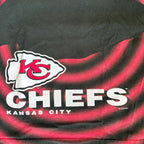 WESTSIDE STOREY VINTAGE | VINTAGE 90'S SALEM KC CHIEFS HYPNOTIC ARROWHEAD T-SHIRT - RED/BLACK - Westside Storey