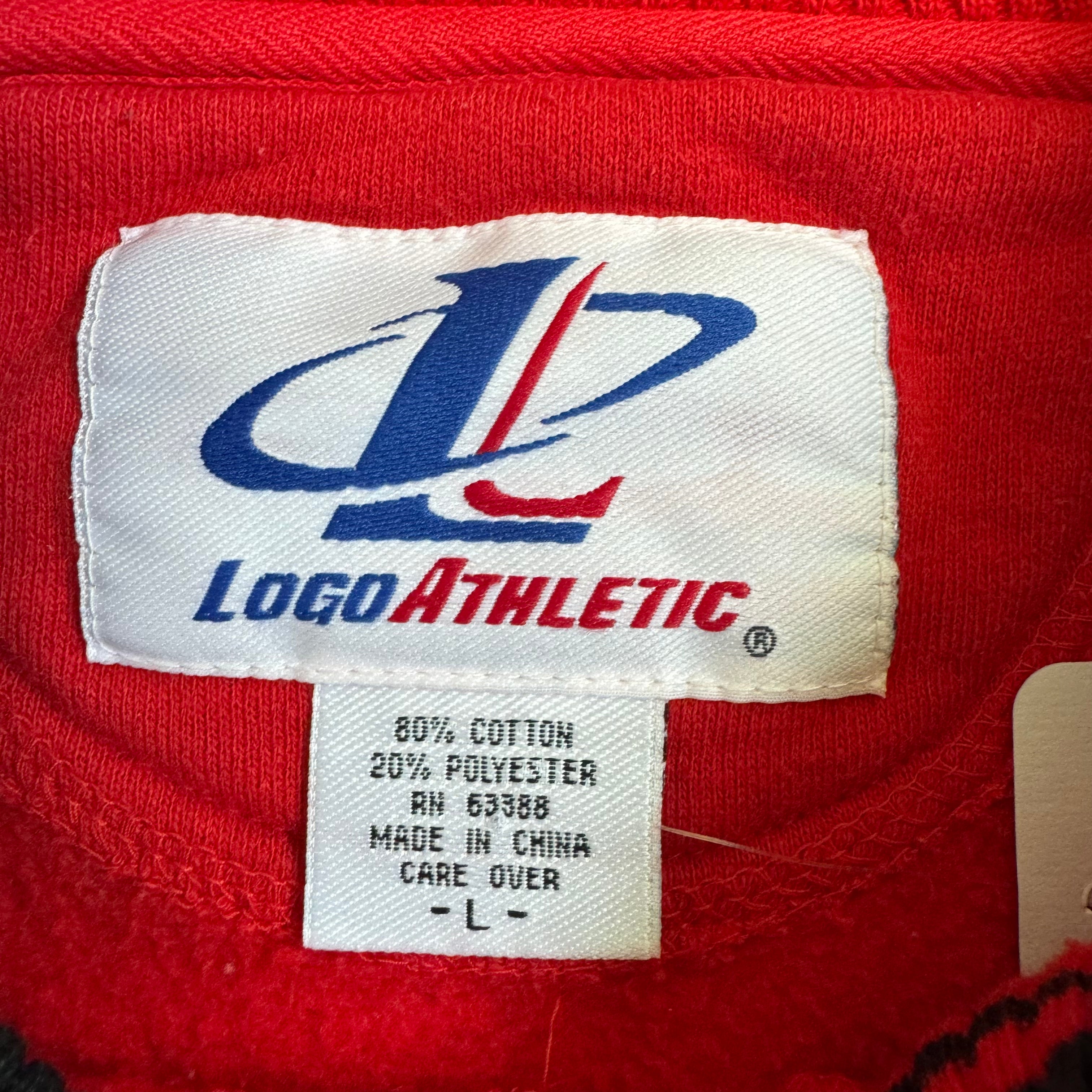 WESTSIDE STOREY VINTAGE | VINTAGE 90'S LOGO 7 KC CHIEFS HEAVY EMBROIDERED SWEATSHIRT - RED - Westside Storey