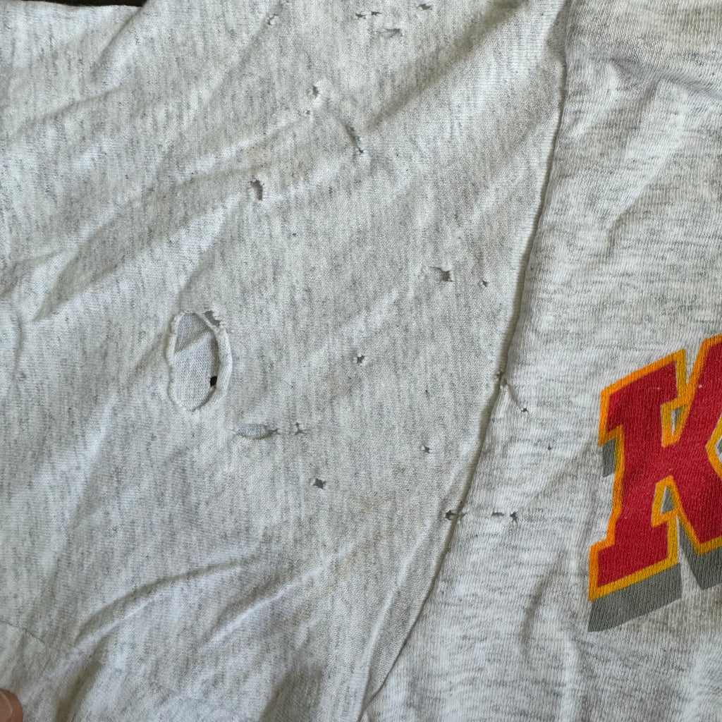 WESTSIDE STOREY VINTAGE | VINTAGE 90'S KC CHIEFS LOONEY TUNES T-SHIRT - GRAY - Westside Storey