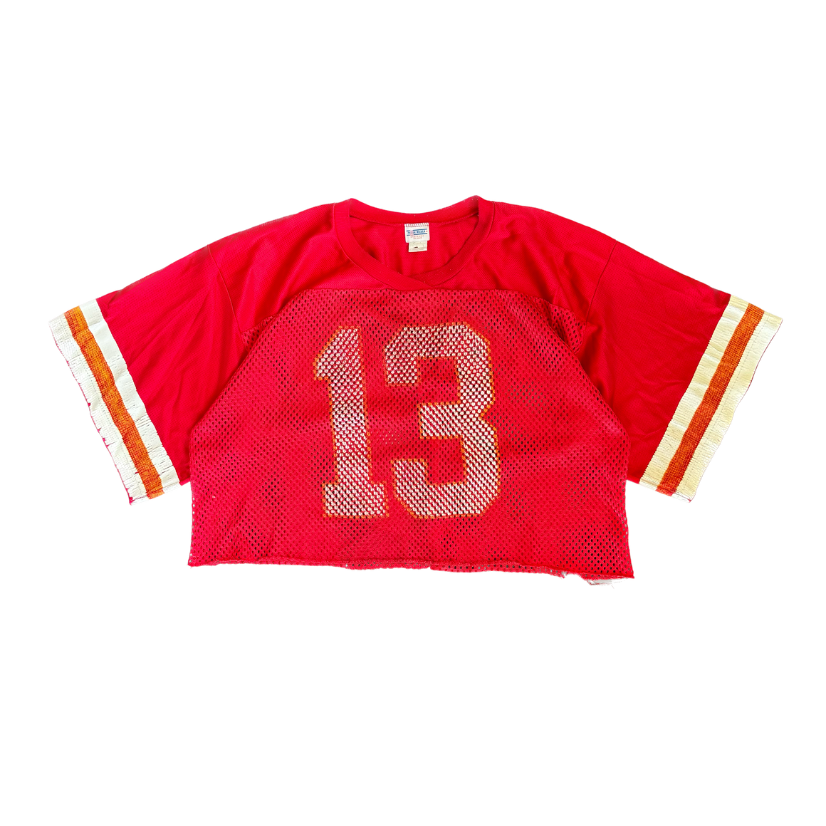 WESTSIDE STOREY VINTAGE | VINTAGE 1960'S/1970'S KC CHIEFS CROPPED FOOTBALL 13 JERSEY - RED