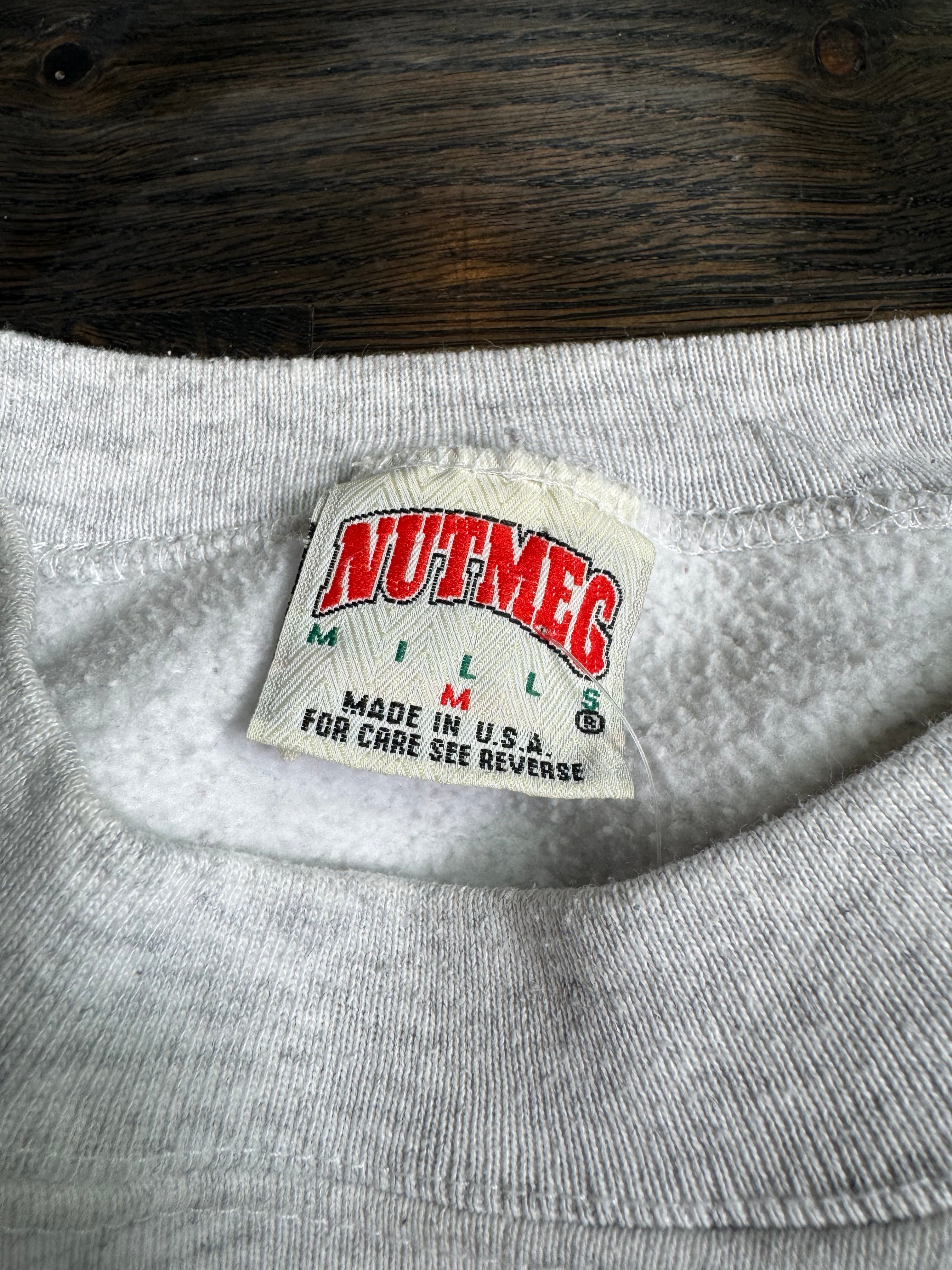 WESTSIDE STOREY VINTAGE | VINTAGE 90'S KU JAYHAWK FRONT BACK SWEATSHIRT - GRAY Westside Storey