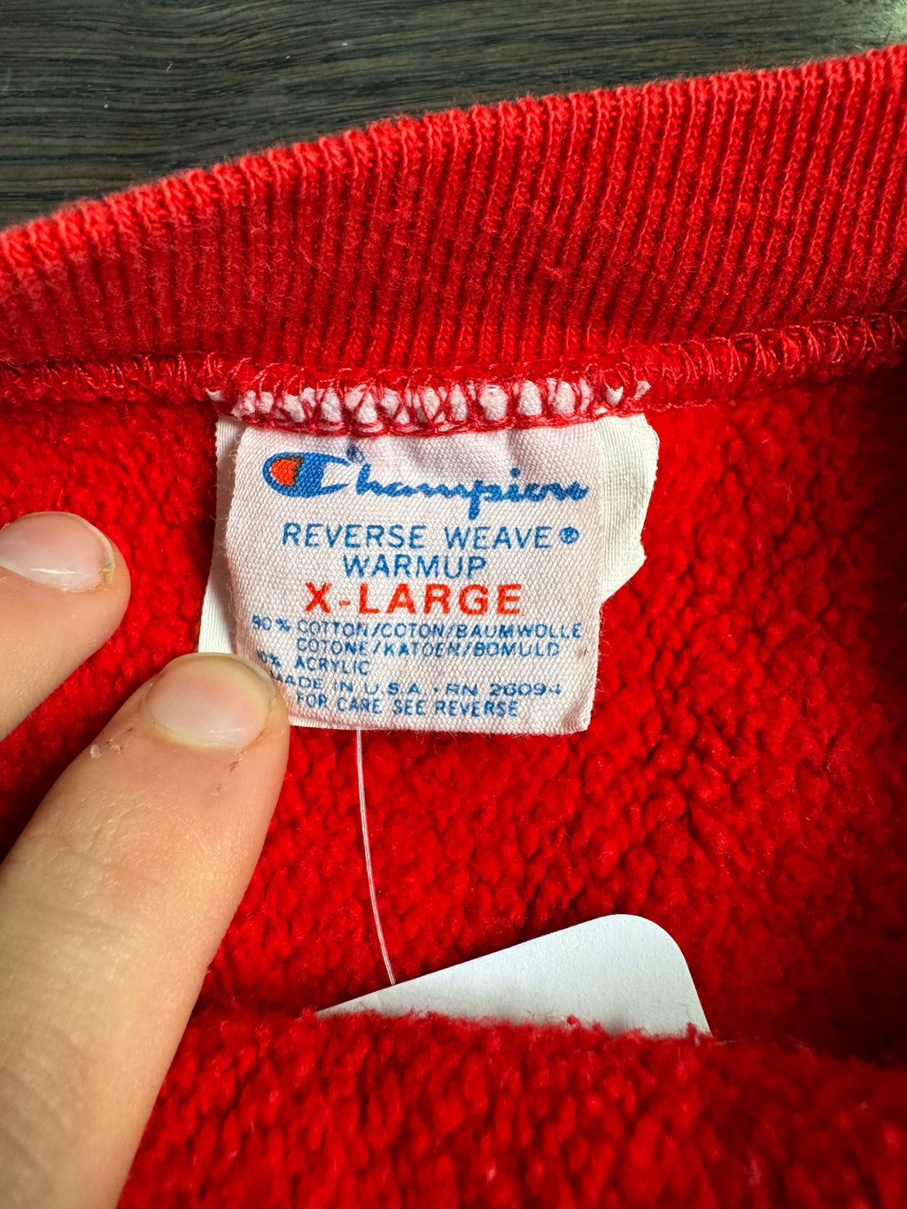 WESTSIDE STOREY VINTAGE | VINTAGE 80'S CHAMPION REVERSE WEAVE KANSAS UNI SWEATSHIRT - RED Westside Storey