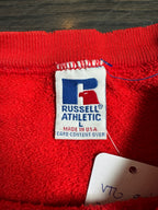 WESTSIDE STOREY VINTAGE | VINTAGE 90'S RUSSELL KU OLD ENGLISH SWEATSHIRT - RED Westside Storey