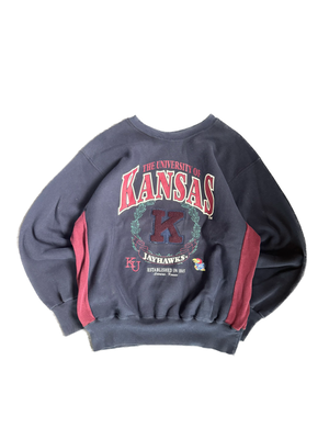 WESTSIDE STOREY VINTAGE | VINTAGE 90'S KANSAS UNI CHINELLE PATCH SWEATSHIRT - XL Westside Storey