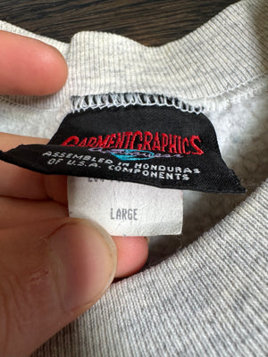 WESTSIDE STOREY VINTAGE | VINTAGE 90'S GARFIELD KU GRAFFITI SWEATSHIRT - GRAY Westside Storey