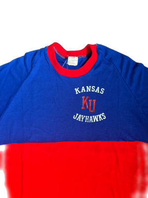 WESTSIDE STOREY VINTAGE | VINTAGE 1960'S KU T-SHIRT - BLUE/RED Westside Storey