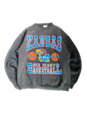 WESTSIDE STOREY VINTAGE | VINTAGE 90'S BIG EIGHT KU BASKETBALL SWEATSHIRT - BLACK Westside Storey