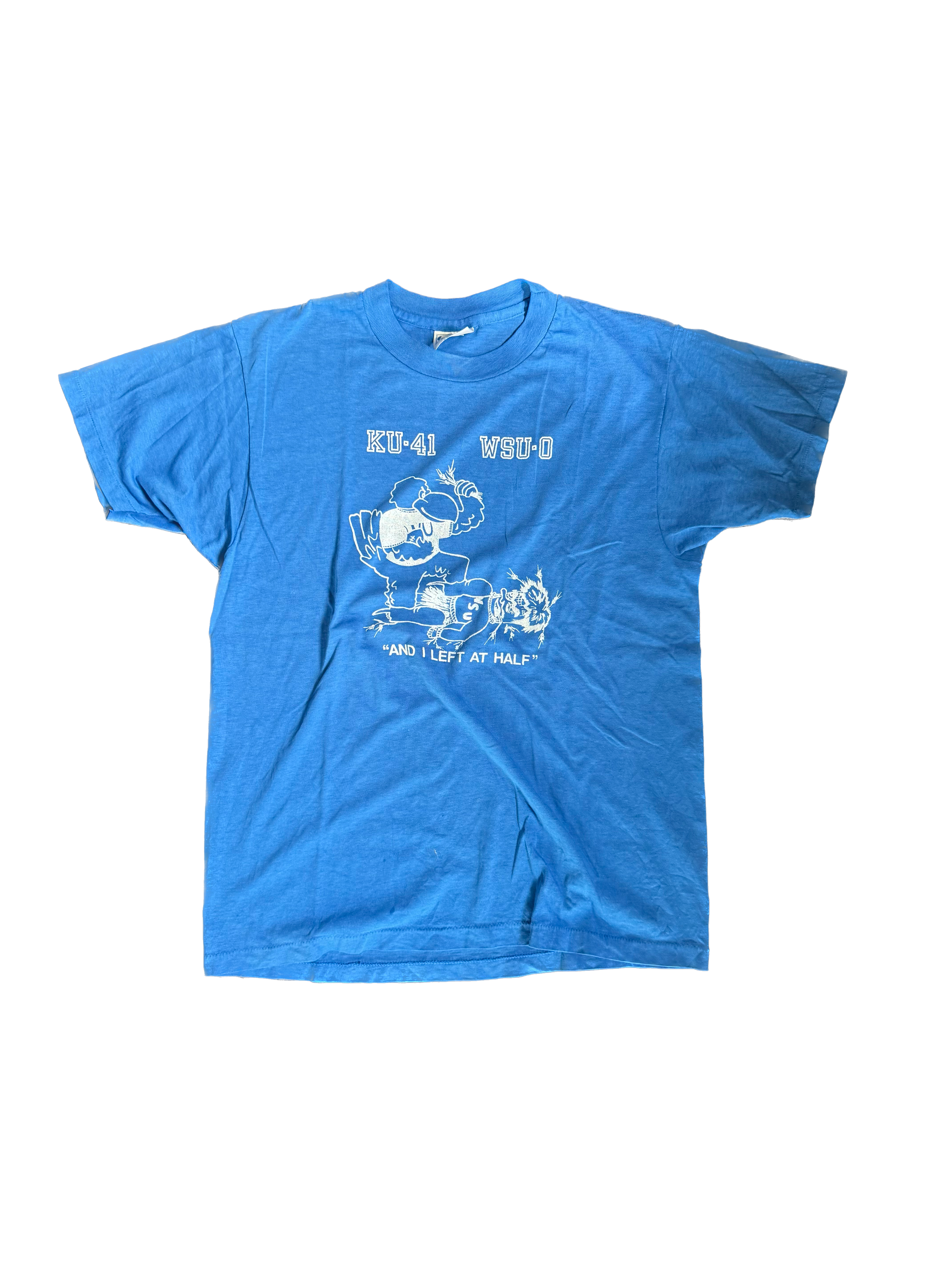 WESTSIDE STOREY VINTAGE | VINTAGE 80'S KU - WSU T-SHIRT - BLUE Westside Storey