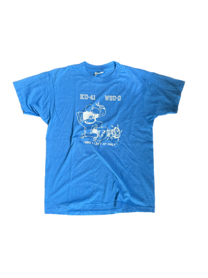 WESTSIDE STOREY VINTAGE | VINTAGE 80'S KU - WSU T-SHIRT - BLUE Westside Storey