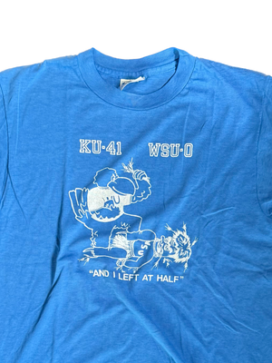 WESTSIDE STOREY VINTAGE | VINTAGE 80'S KU - WSU T-SHIRT - BLUE Westside Storey