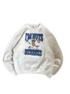 WESTSIDE STOREY VINTAGE | VINTAGE 90'S I'M NUTS FOR THE JAYHAWKS SWEATSHIRT *AS IS*  - WHITE Westside Storey