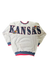 WESTSIDE STOREY VINTAGE | VINTAGE 90'S LEGENDS KU JAYHAWK SPELLOUT - GRAY Westside Storey