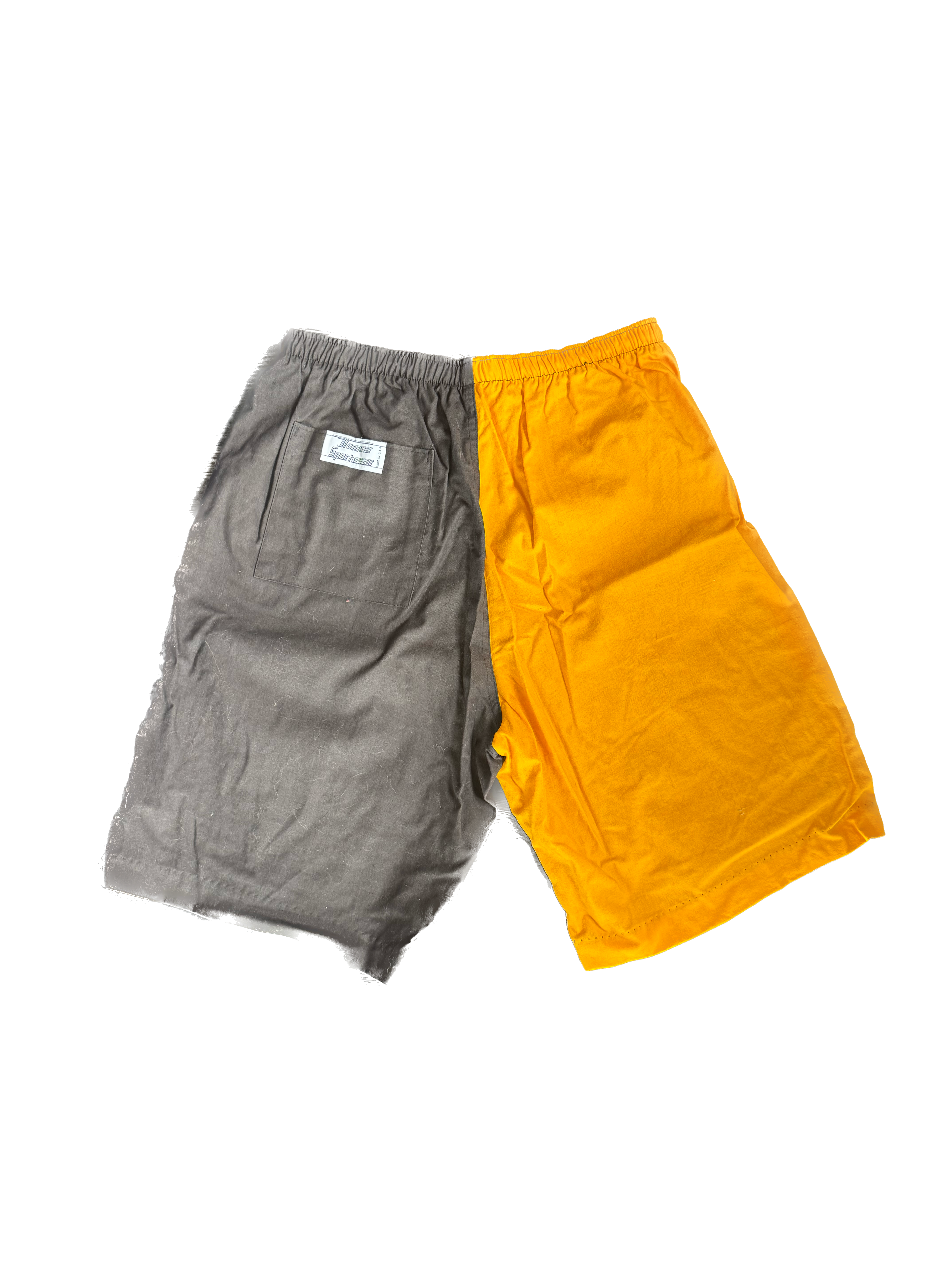 WESTSIDE STOREY VINTAGE | VINTAGE 80'S MIZ TIGERS COLOR BLOCK SHORTS - BLACK/YELLOW Westside Storey