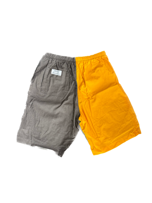 WESTSIDE STOREY VINTAGE | VINTAGE 80'S MIZ TIGERS COLOR BLOCK SHORTS - BLACK/YELLOW Westside Storey