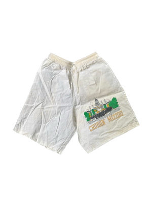 WESTSIDE STOREY VINTAGE | VINTAGE 80'S MIZZOU SNOOPY SHORTS - WHITE Westside Storey