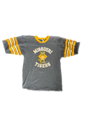 WESTSIDE STOREY VINTAGE | VINTAGE 80'S MIZ TIGERS JERSEY T-SHIRT - BLACK Westside Storey