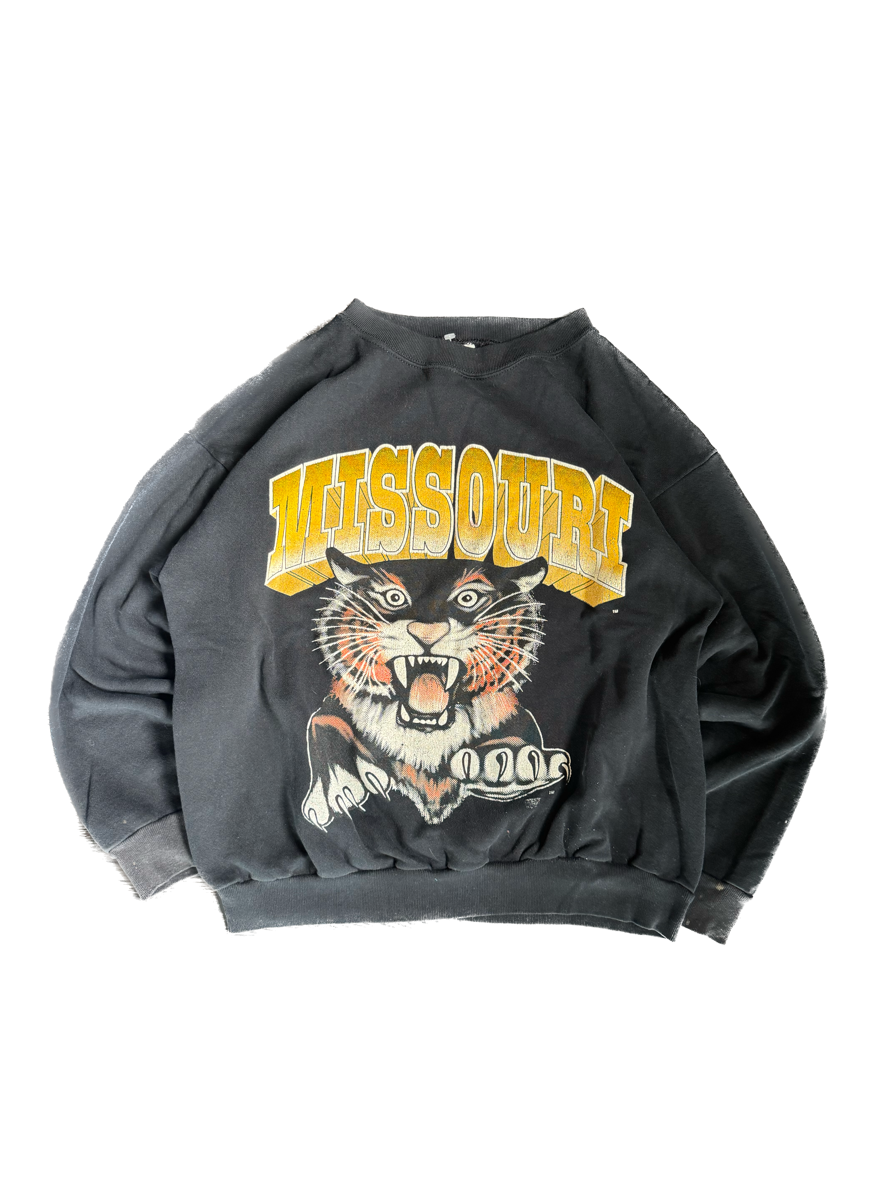 WESTSIDE STOREY VINTAGE | VINTAGE 90'S MIZ TIGERS SWEATSHIRT - BLACK Westside Storey