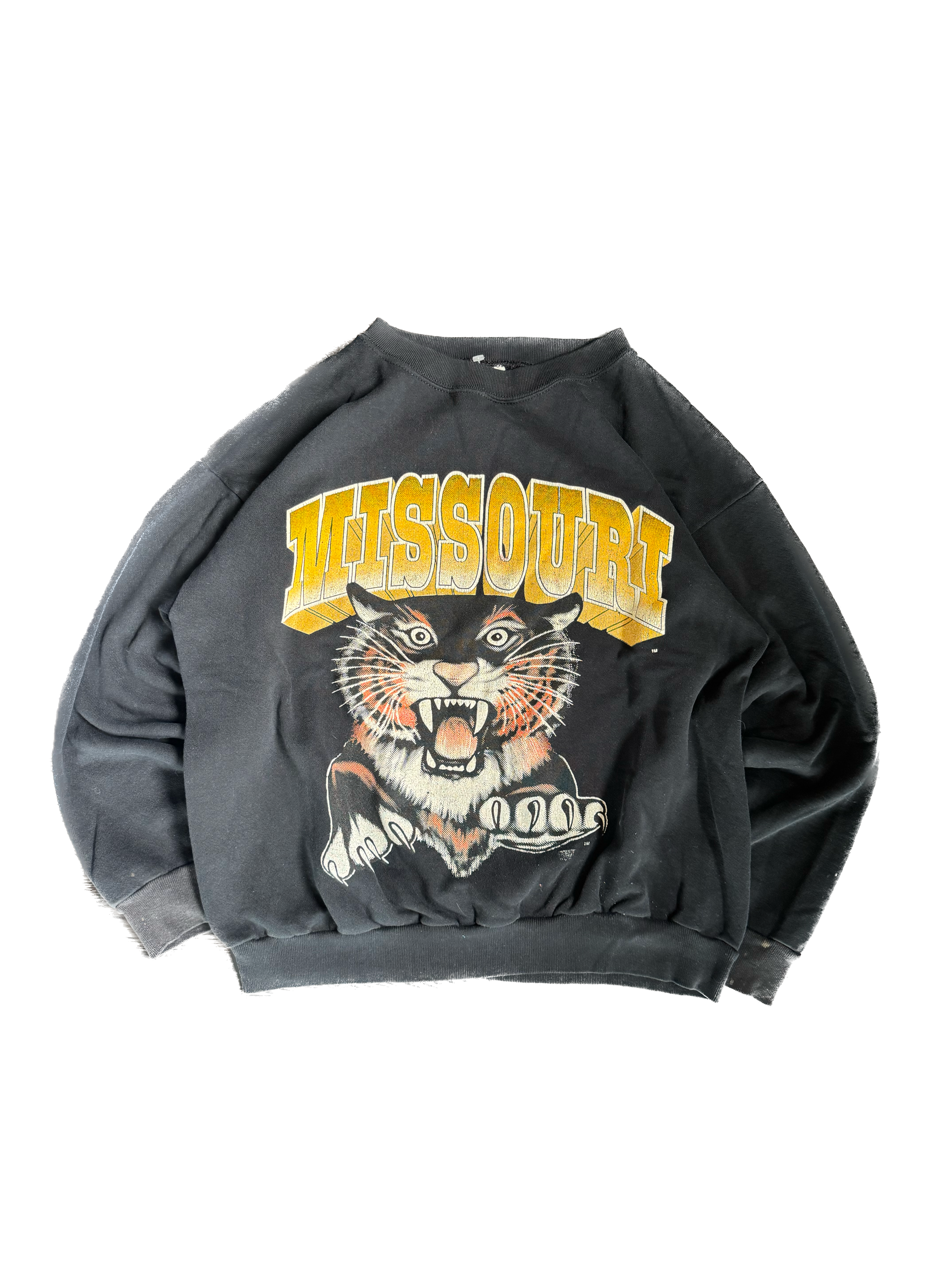 WESTSIDE STOREY VINTAGE | VINTAGE 90'S MIZ TIGERS SWEATSHIRT - BLACK Westside Storey