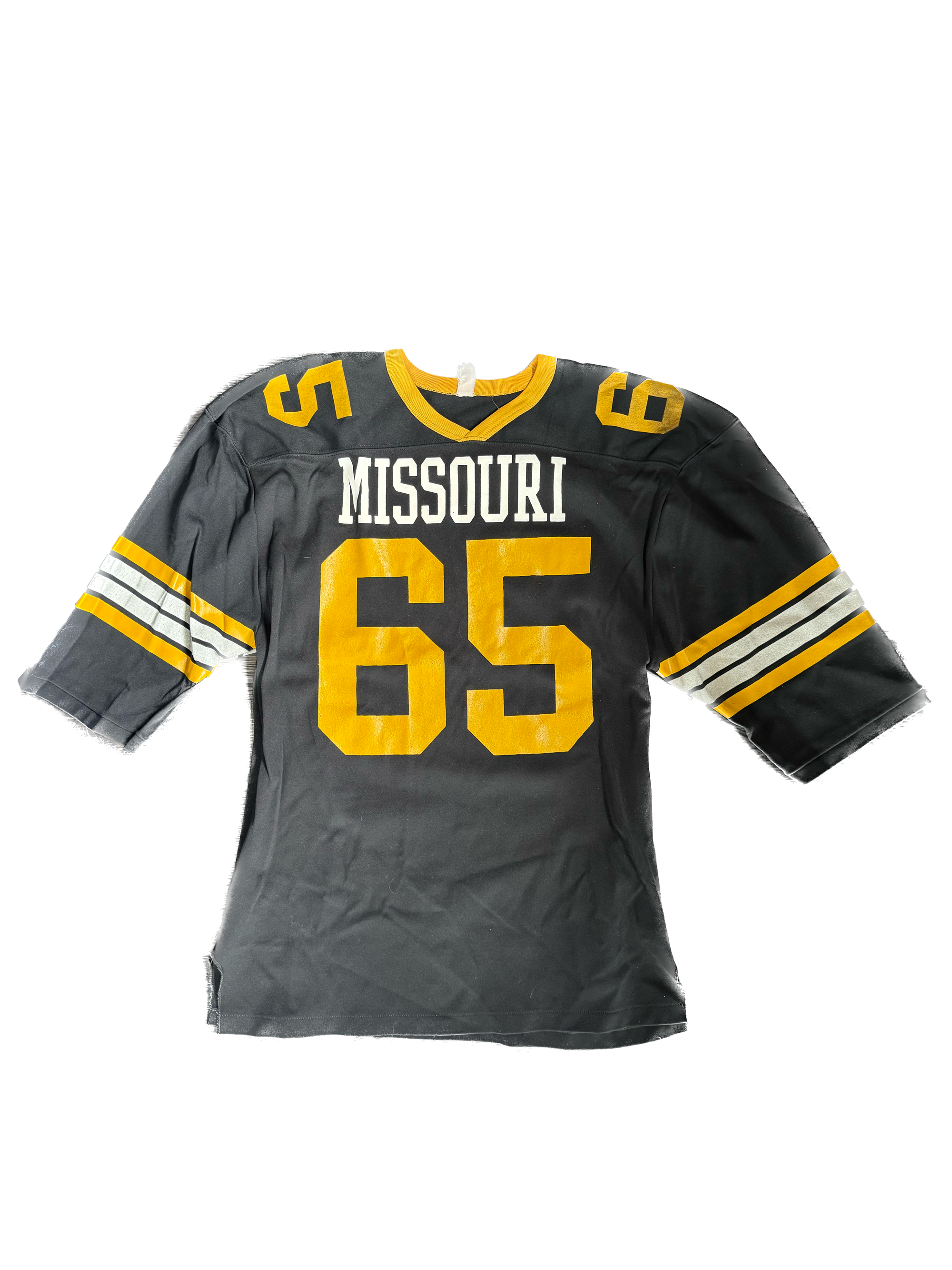 WESTSIDE STOREY VINTAGE | VINTAGE 1960'S MISSOURI TIGERS FOOTBALL JERSEY - BLACK Westside Storey