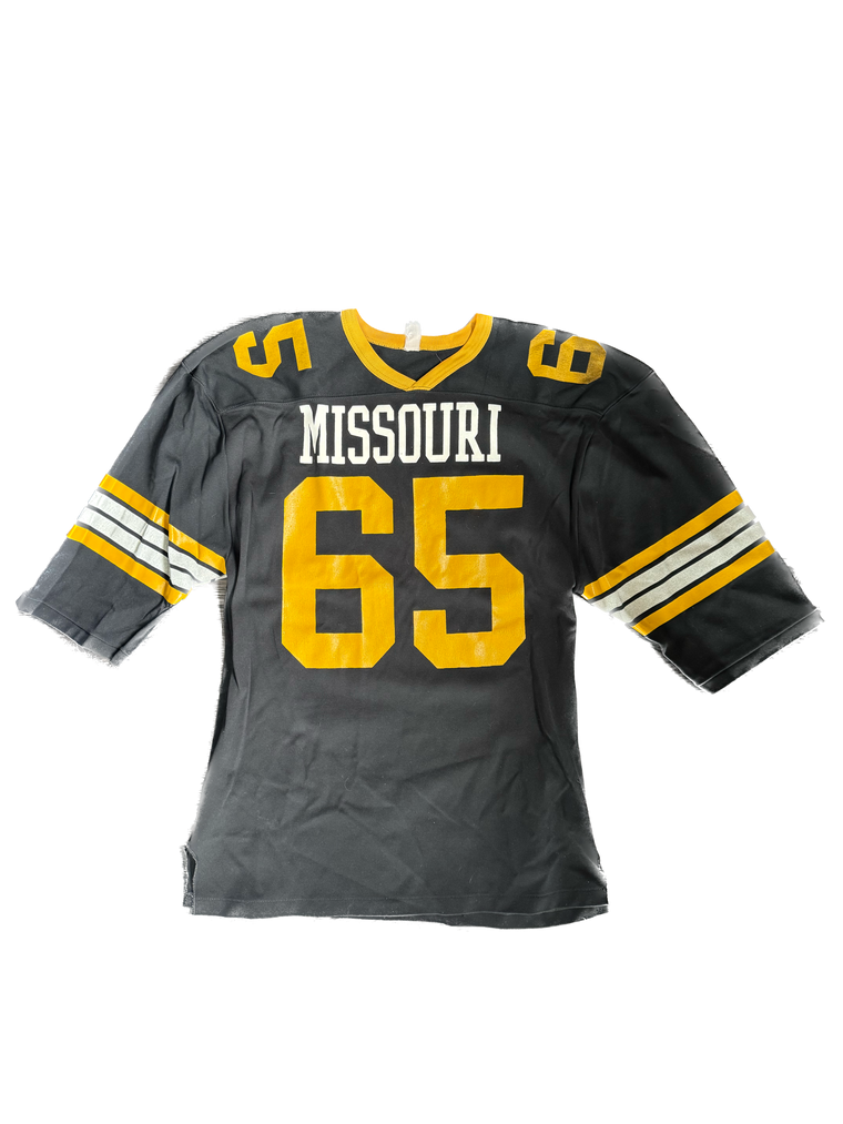WESTSIDE STOREY VINTAGE | VINTAGE 1960'S MISSOURI TIGERS FOOTBALL JERSEY - BLACK Westside Storey