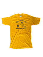 WESTSIDE STOREY VINTAGE | VINTAGE 80'S MIZ FOOTBALL NIGHT AT BARS T-SHIRT = YELLOW Westside Storey