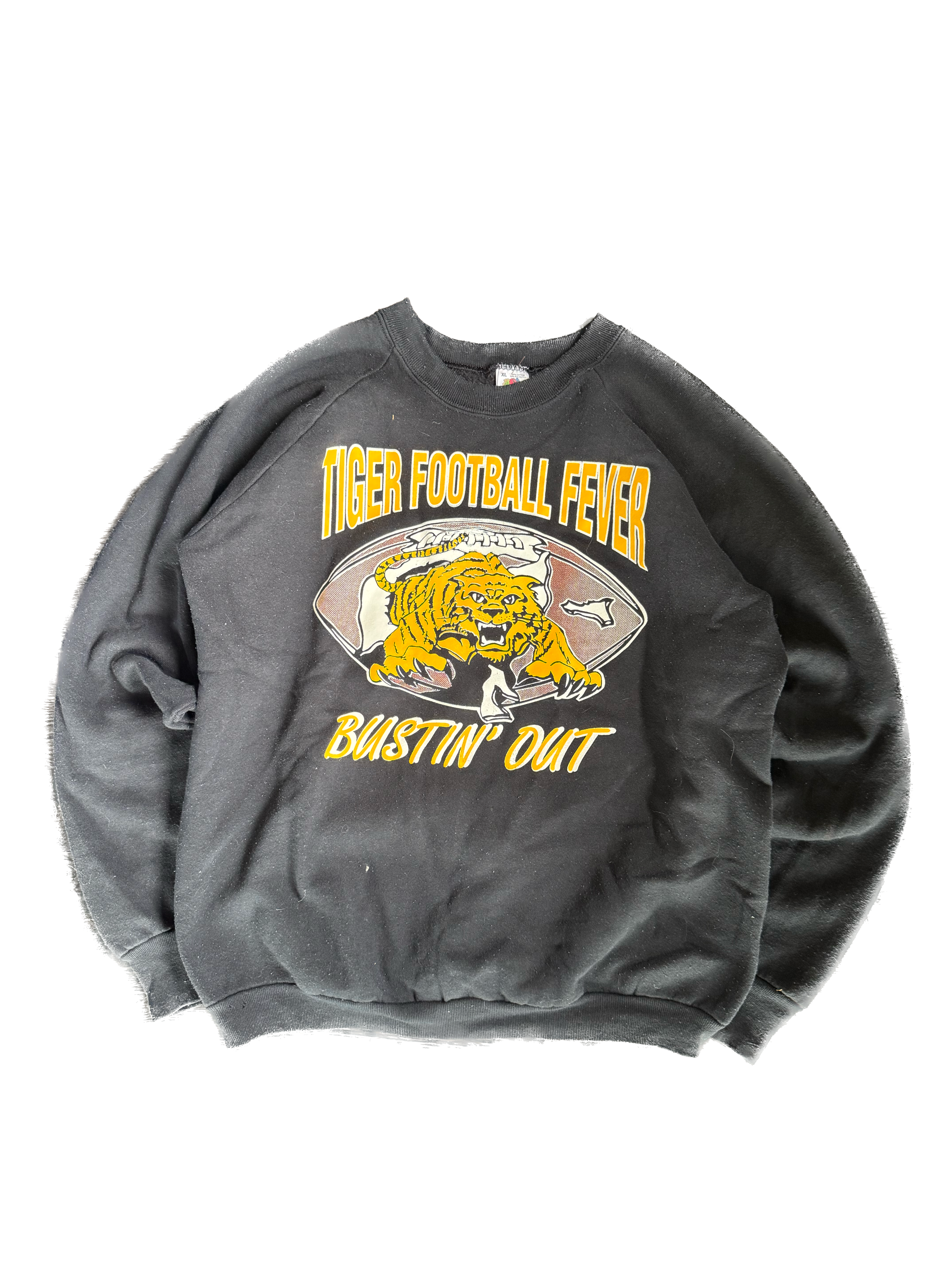 WESTSIDE STOREY VINTAGE | VINTAGE 90'S MIZ TIGERS FOOTBALL FEVER SWEATSHIRT - XL Westside Storey