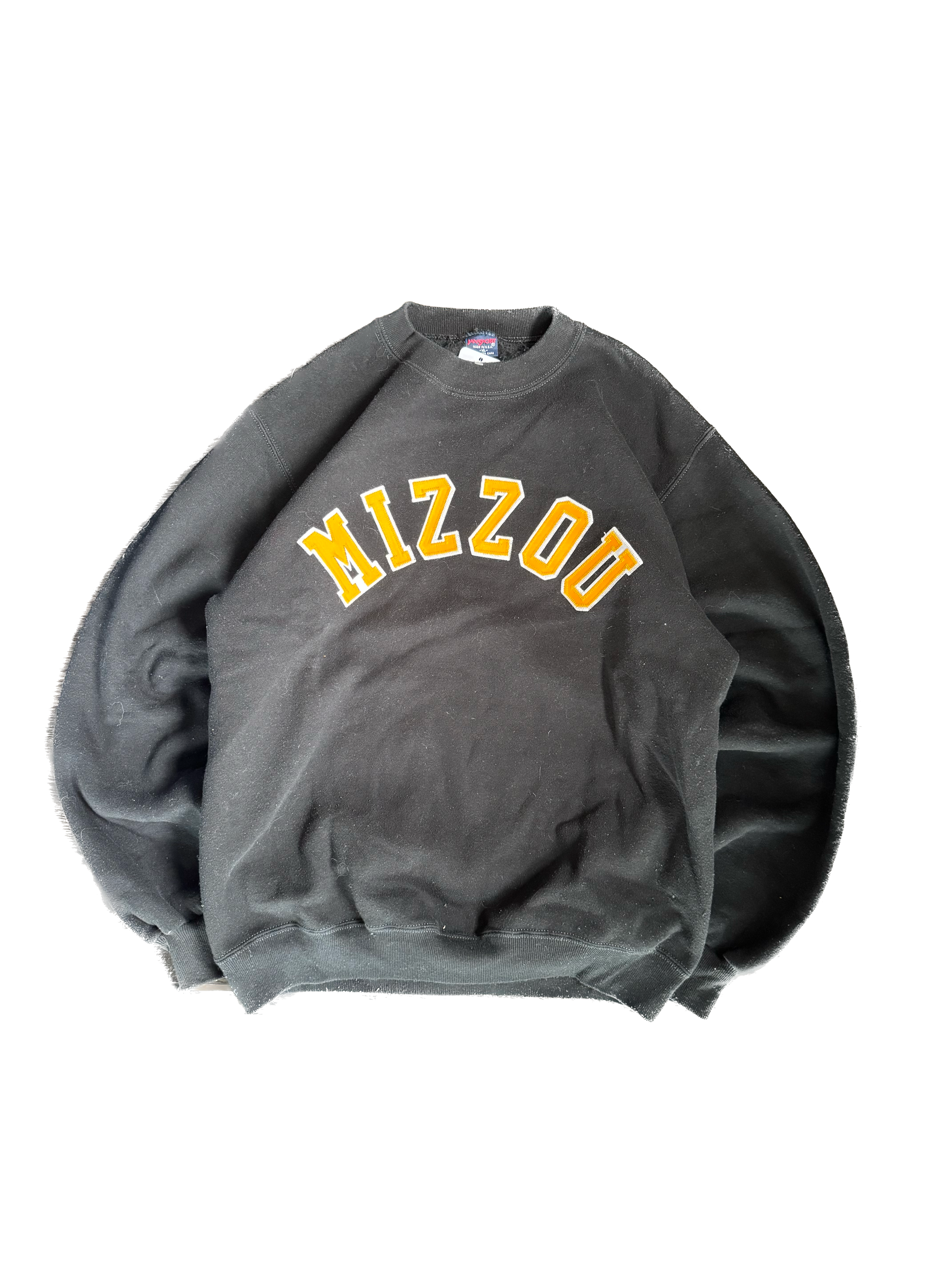 WESTSIDE STOREY VINTAGE | VINTAGE 90'S MIZ TIGERS PATCH SWEATSHIRT - XL Westside Storey