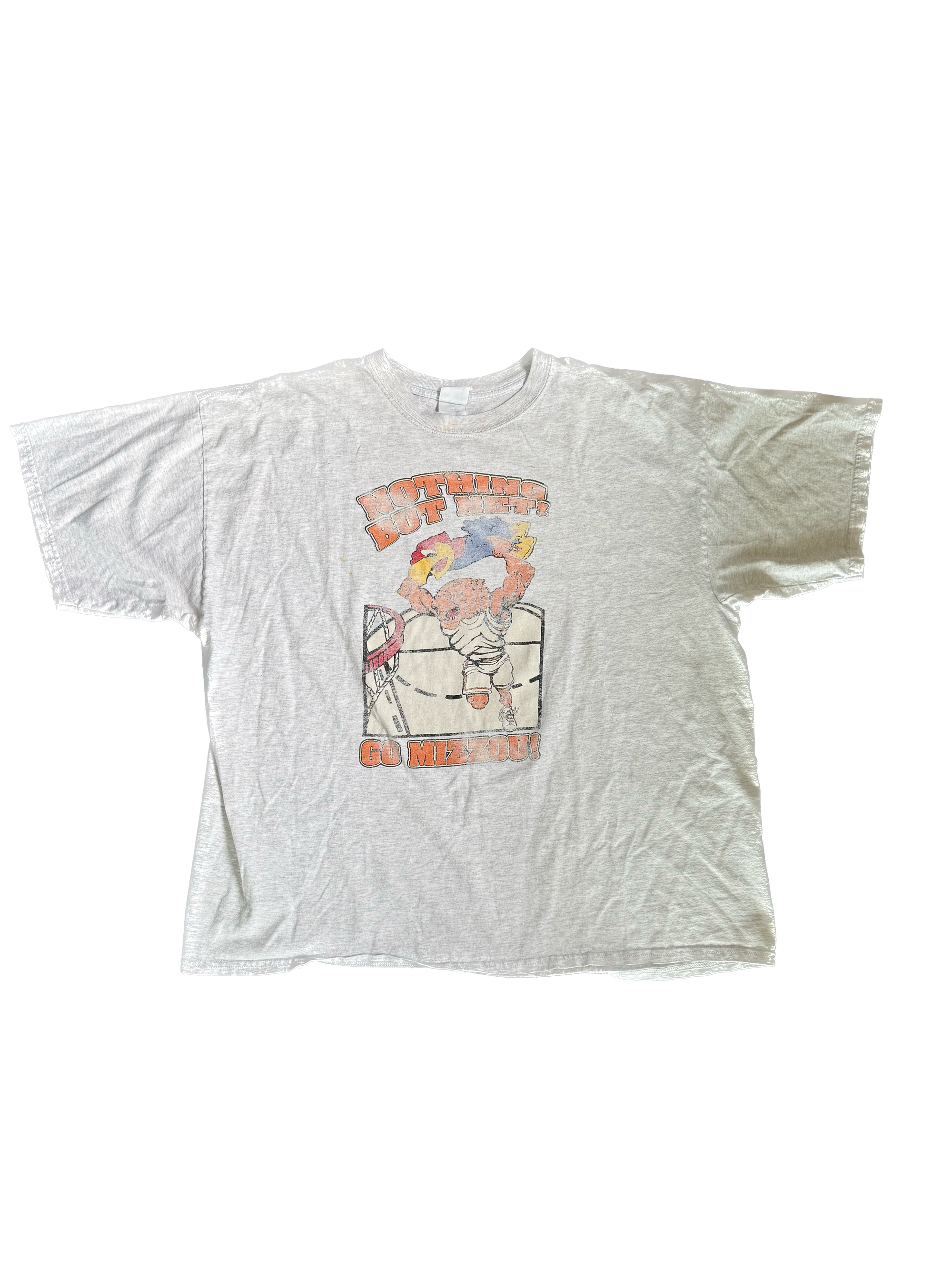 WESTSIDE STOREY VINTAGE | VINTAGE 90'S MIZ TIGERS BASKETBALL T-SHIRT - WHITE Westside Storey