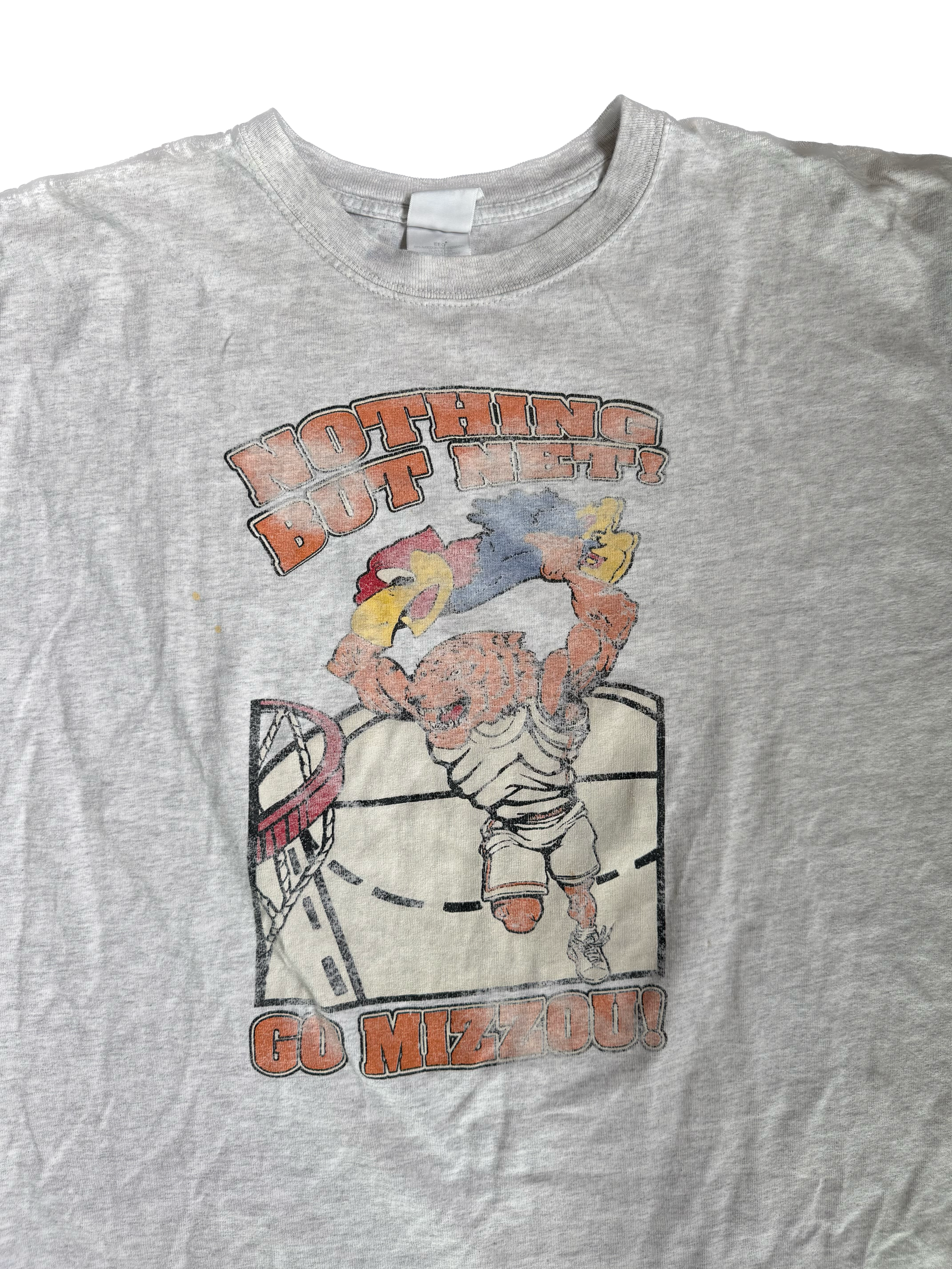 WESTSIDE STOREY VINTAGE | VINTAGE 90'S MIZ TIGERS BASKETBALL T-SHIRT - WHITE Westside Storey