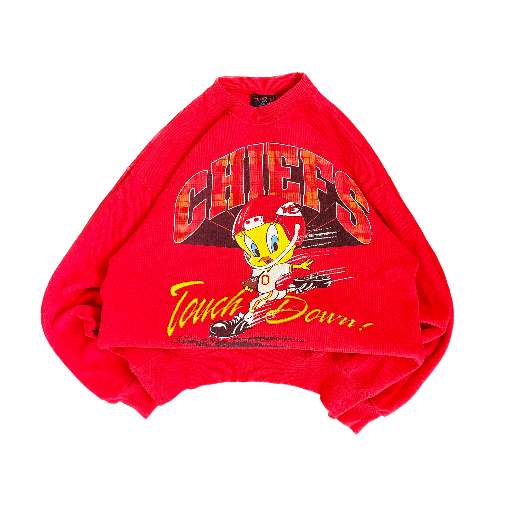 WESTSIDE STOREY VINTAGE | VINTAGE TWEETYBIRD KC CHIEFS SWEATSHIRT - RED - Westside Storey