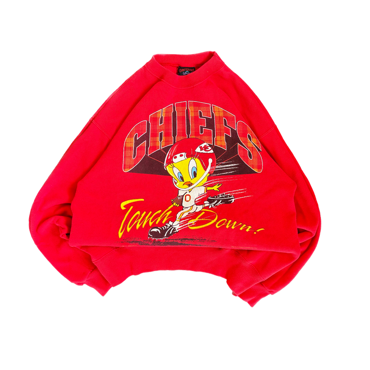 WESTSIDE STOREY VINTAGE | VINTAGE TWEETYBIRD KC CHIEFS SWEATSHIRT - RED