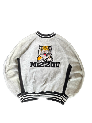 WESTSIDE STOREY VINTAGE | VINTAGE 90'S MIZ TIGERS EMBROIDERED SWEATSHIRT - GRAY Westside Storey