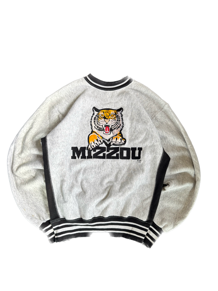 WESTSIDE STOREY VINTAGE | VINTAGE 90'S MIZ TIGERS EMBROIDERED SWEATSHIRT - GRAY Westside Storey