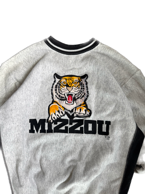 WESTSIDE STOREY VINTAGE | VINTAGE 90'S MIZ TIGERS EMBROIDERED SWEATSHIRT - GRAY Westside Storey