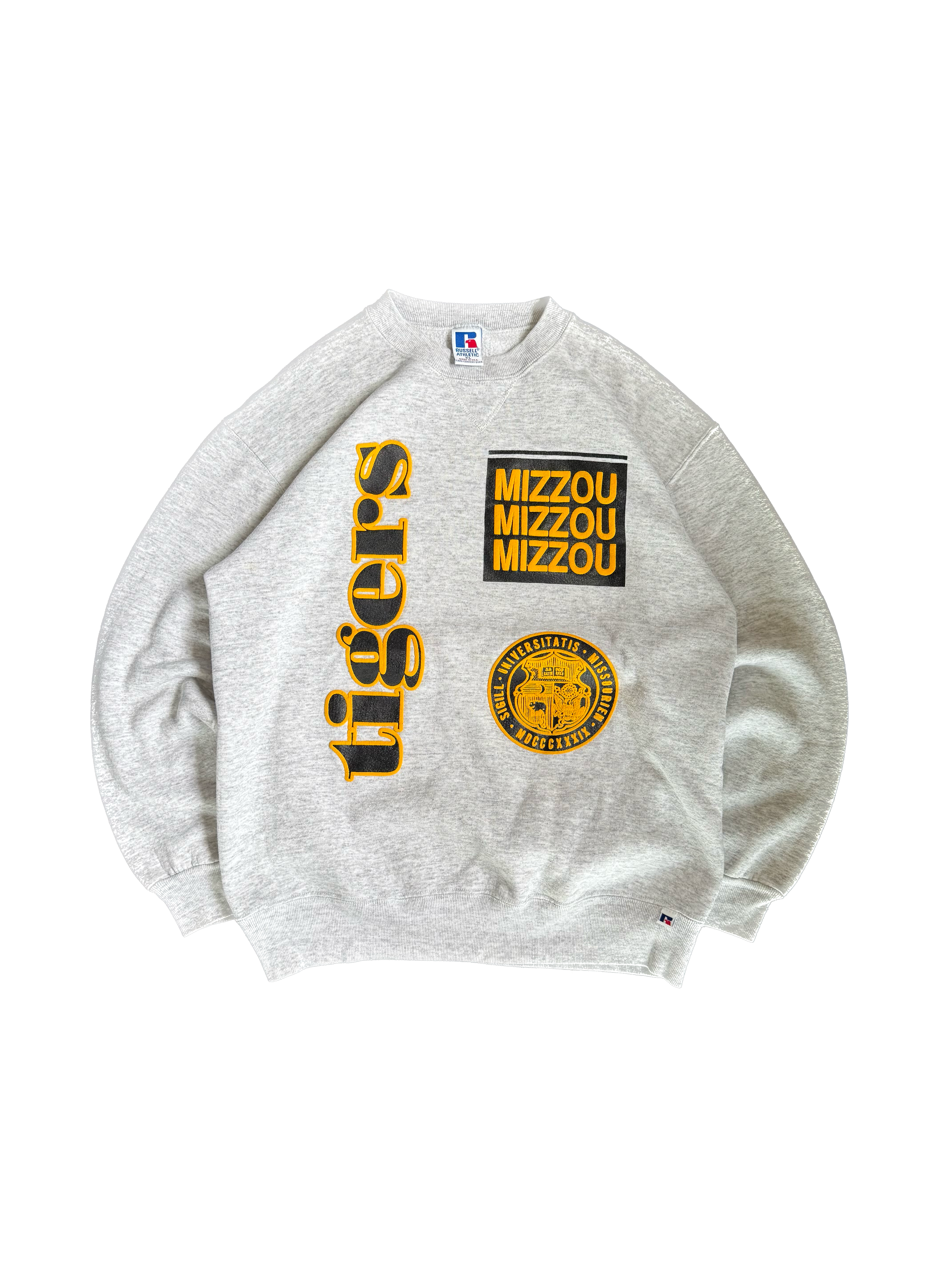 WESTSIDE STOREY VINTAGE | VINTAGE 90'S RUSSELL MIZ TIGERS SWEATSHIRT - XL Westside Storey