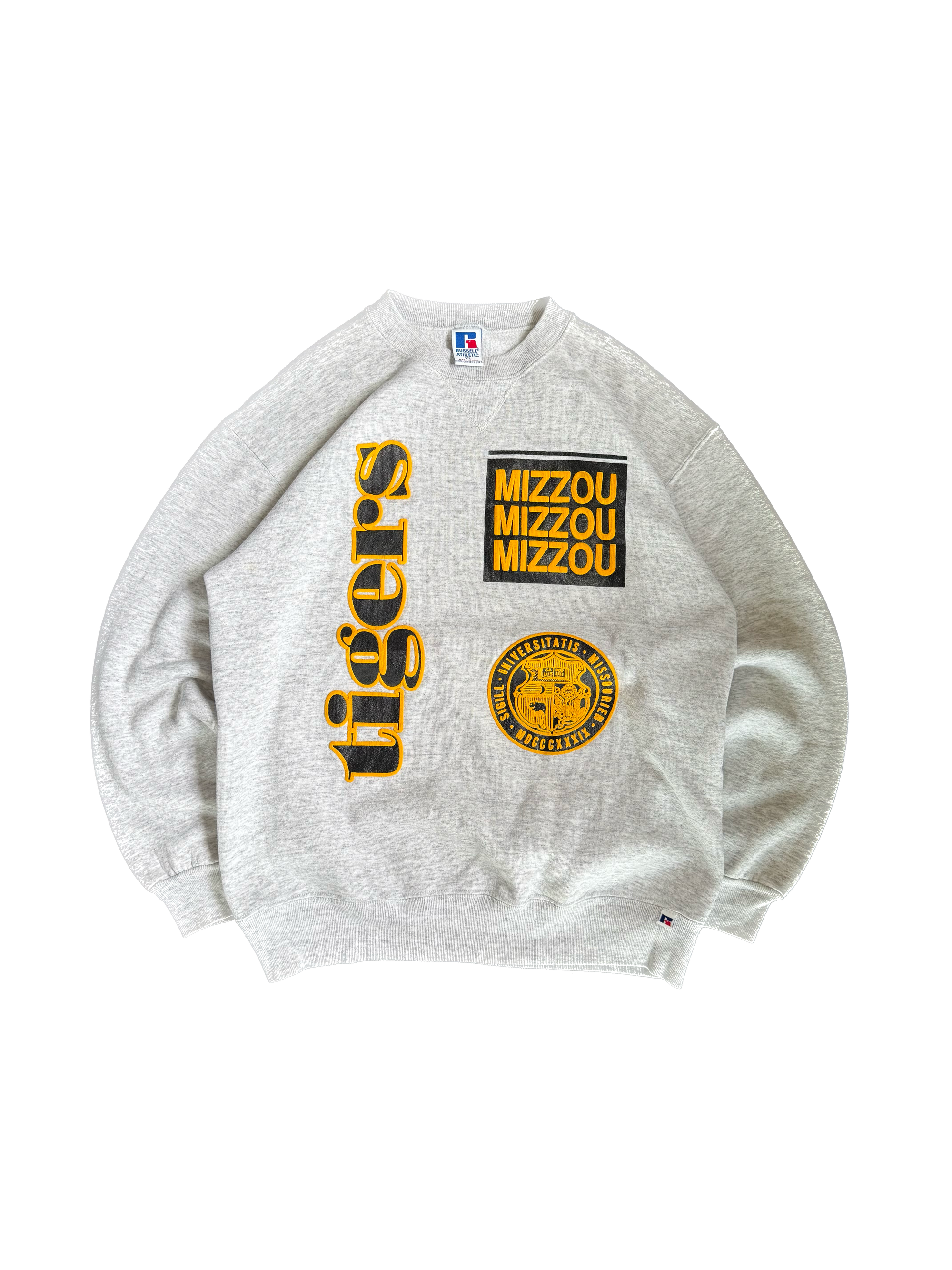 WESTSIDE STOREY VINTAGE | VINTAGE 90'S RUSSELL MIZ TIGERS SWEATSHIRT - XL Westside Storey