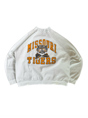 WESTSIDE STOREY VINTAGE | VINTAGE 80'S MIZ TIGERS WHITE SWEATSHIRT - WHITE Westside Storey