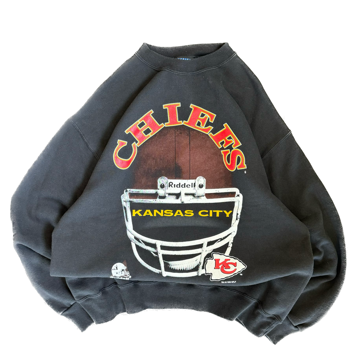 WESTSIDE STOREY VINTAGE | VINTAGE 90'S KC CHIEFS MAGIC JOHNSON SWEATSHIRT - BLACK