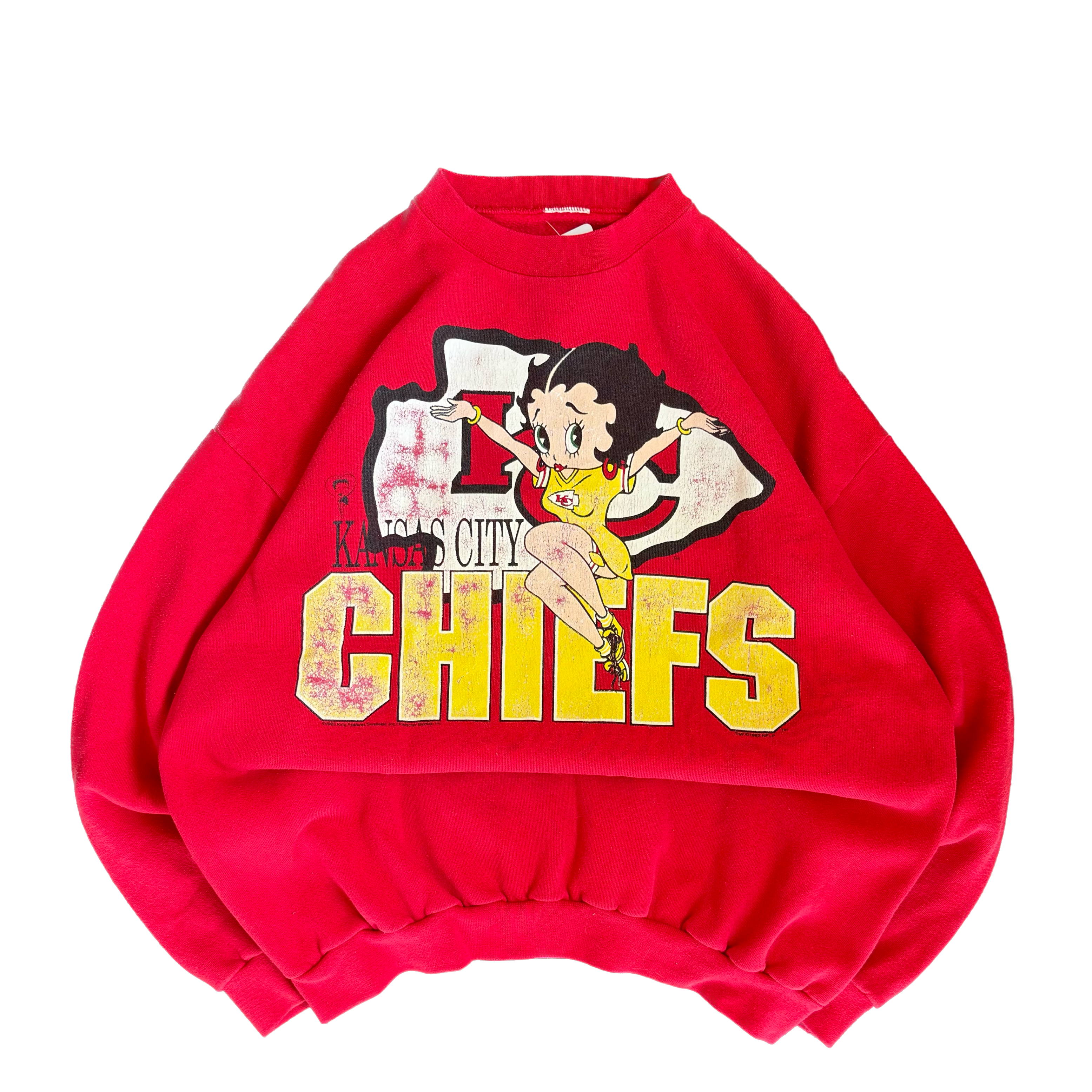 WESTSIDE STOREY VINTAGE | VINTAGE 90'S BETTY BOOP KC CHIEFS - RED - Westside Storey