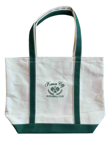 BELLBOY |  KC PICKLEBALL CLUB TOTE BAG - CREAM/GREEN - Westside Storey
