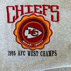 WESTSIDE STOREY VINTAGE | VINTAGE 1995 AFC CHAMPS KC CHIEFS LEGENDS SWEATSHIRT - GRAY - Westside Storey