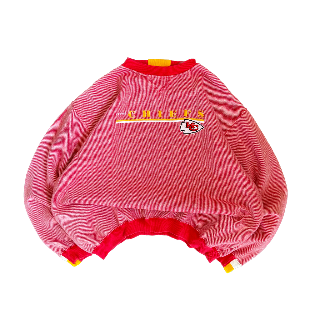 WESTSIDE STOREY VINTAGE | Y2K VINTAGE PUMA THICK KC CHIEFS SWEATSHIRT - RED - Westside Storey