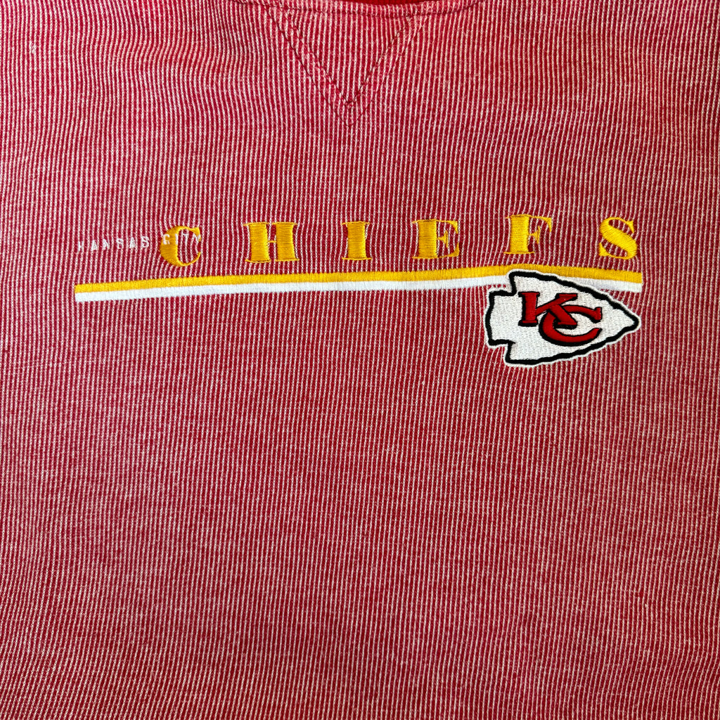 WESTSIDE STOREY VINTAGE | Y2K VINTAGE PUMA THICK KC CHIEFS SWEATSHIRT - RED - Westside Storey