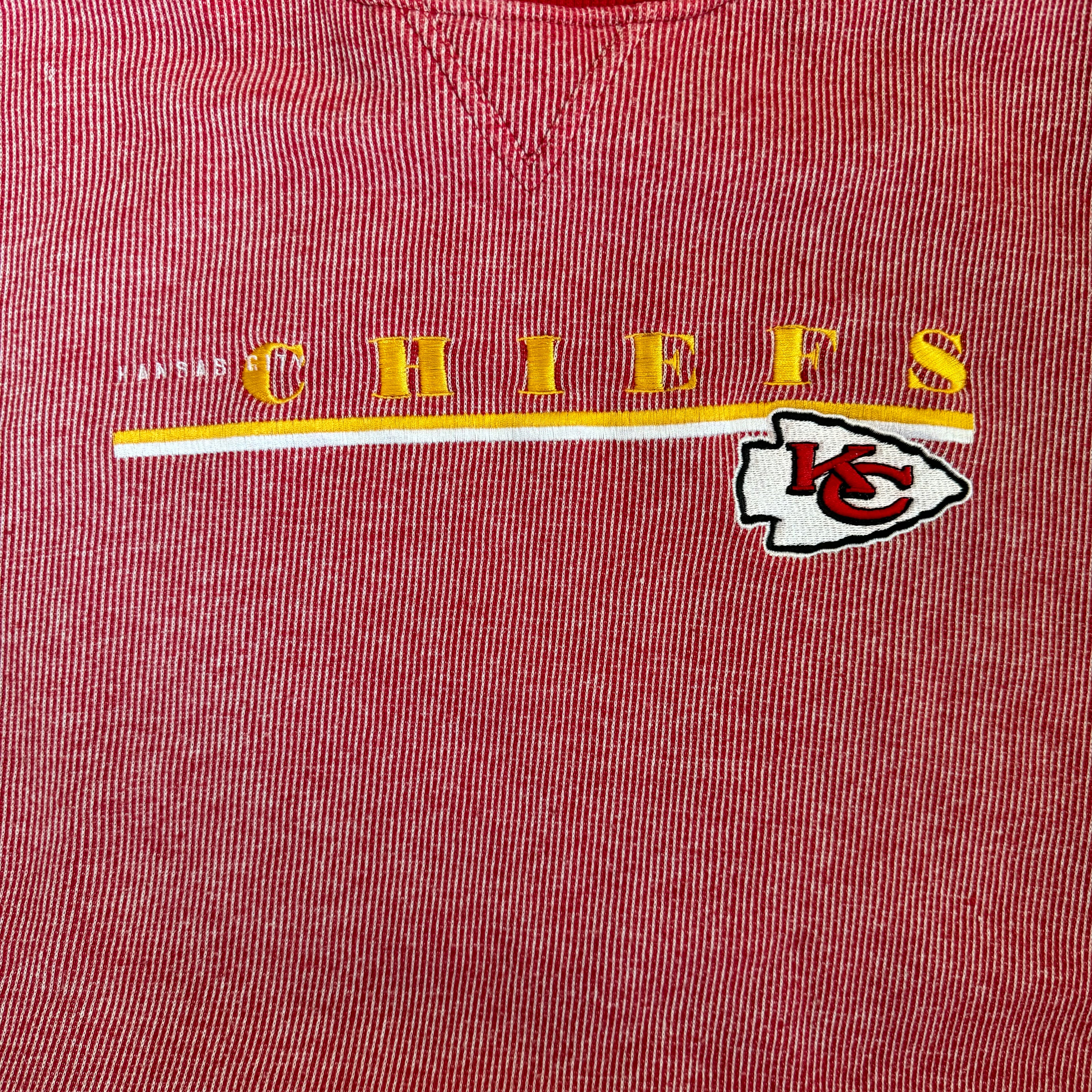 WESTSIDE STOREY VINTAGE | Y2K VINTAGE PUMA THICK KC CHIEFS SWEATSHIRT - RED - Westside Storey