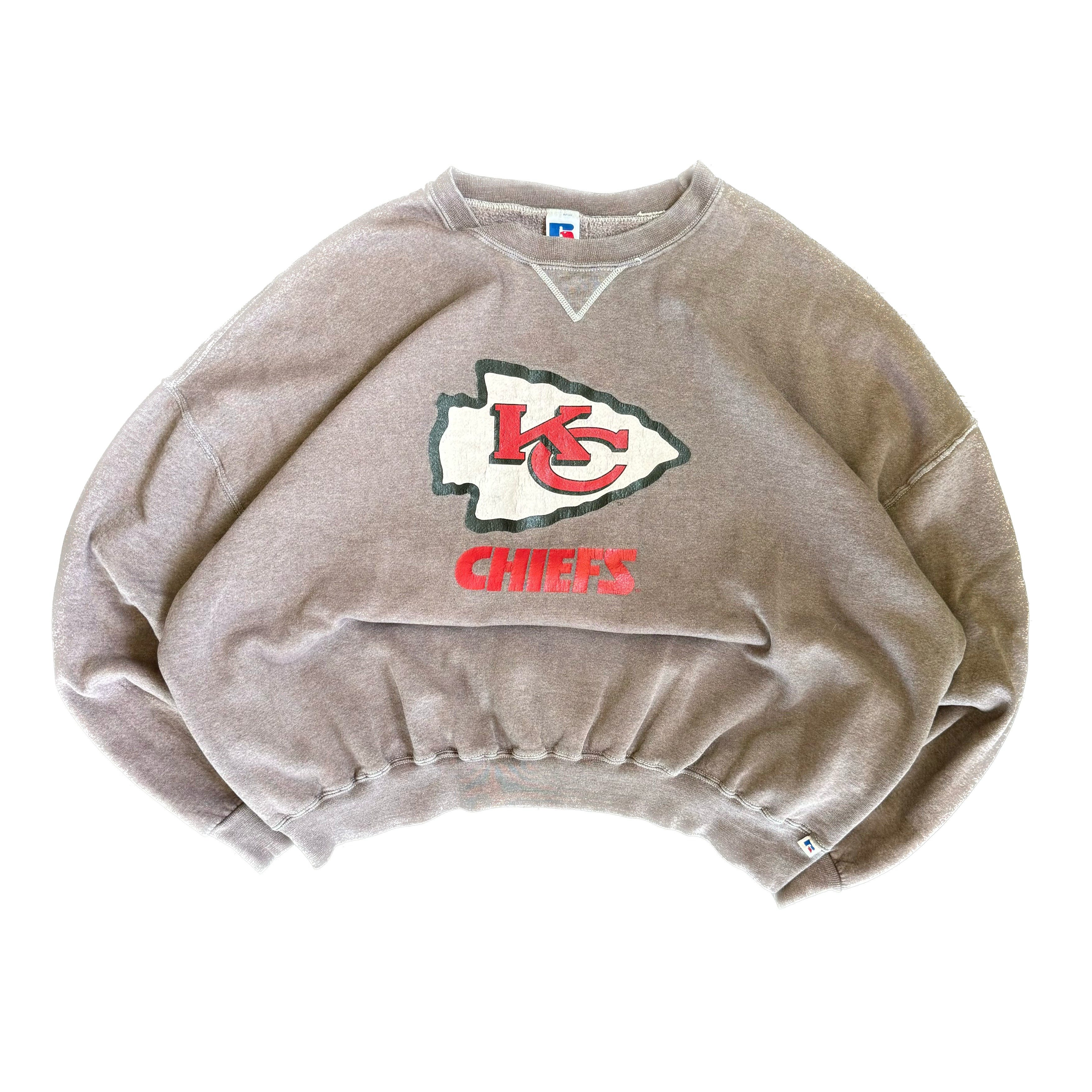 WESTSIDE STOREY VINTAGE | VINTAGE KC CHIEFS 90'S EARTH TONE BROWN SWEATSHIRT - BROWN - Westside Storey