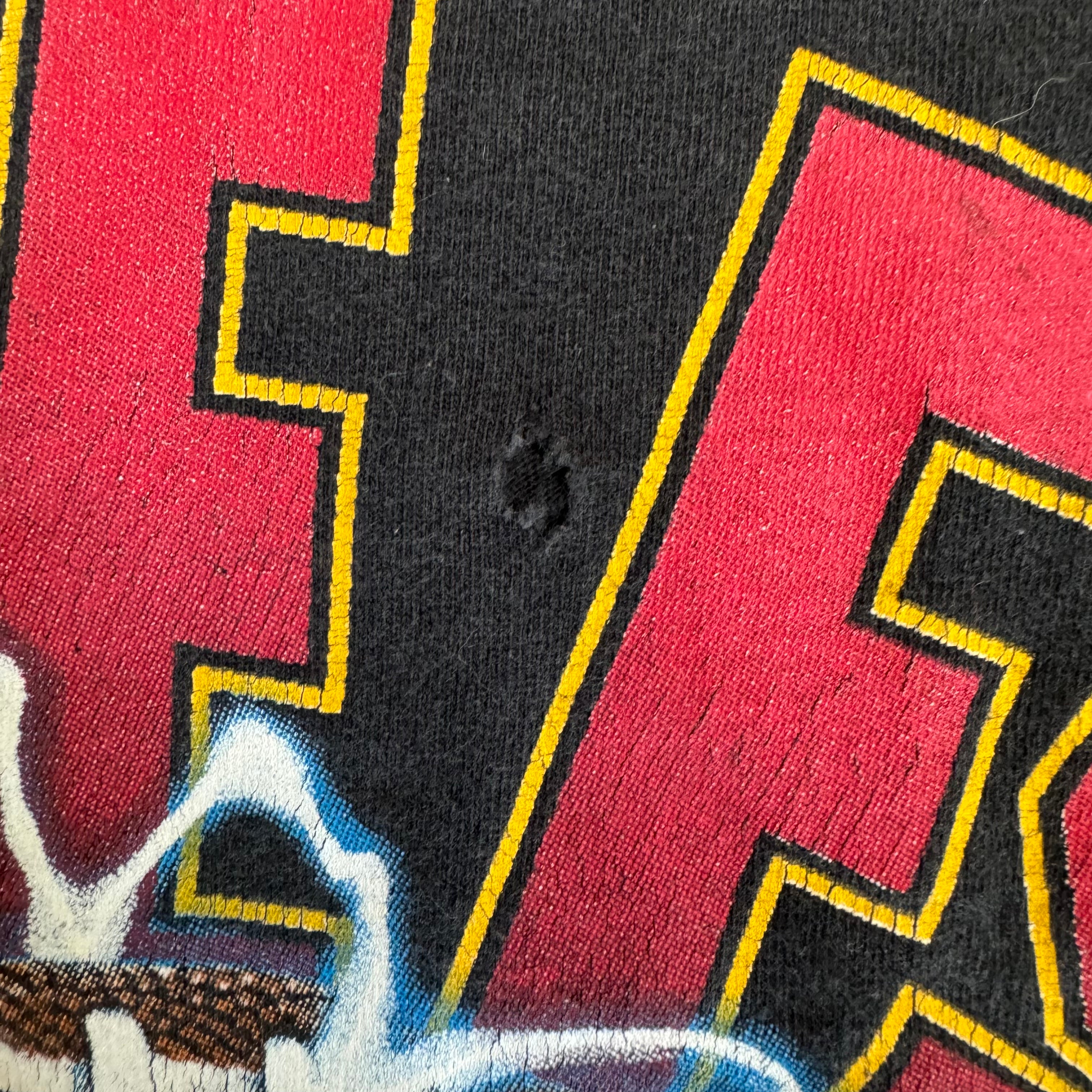 WESTSIDE STOREY VINTAGE | VINTAGE 90'S CHIEFS LIGHTNING T-SHIRT - BLACK - Westside Storey