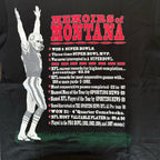 WESTSIDE STOREY VINTAGE | VINTAGE 90'S CHIEFS MONTANA MAGIC RAP STYLE T-SHIRT - BLACLK - Westside Storey